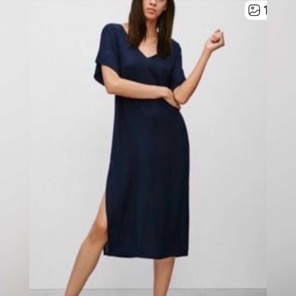 Elegant Black V-Neck Dress
